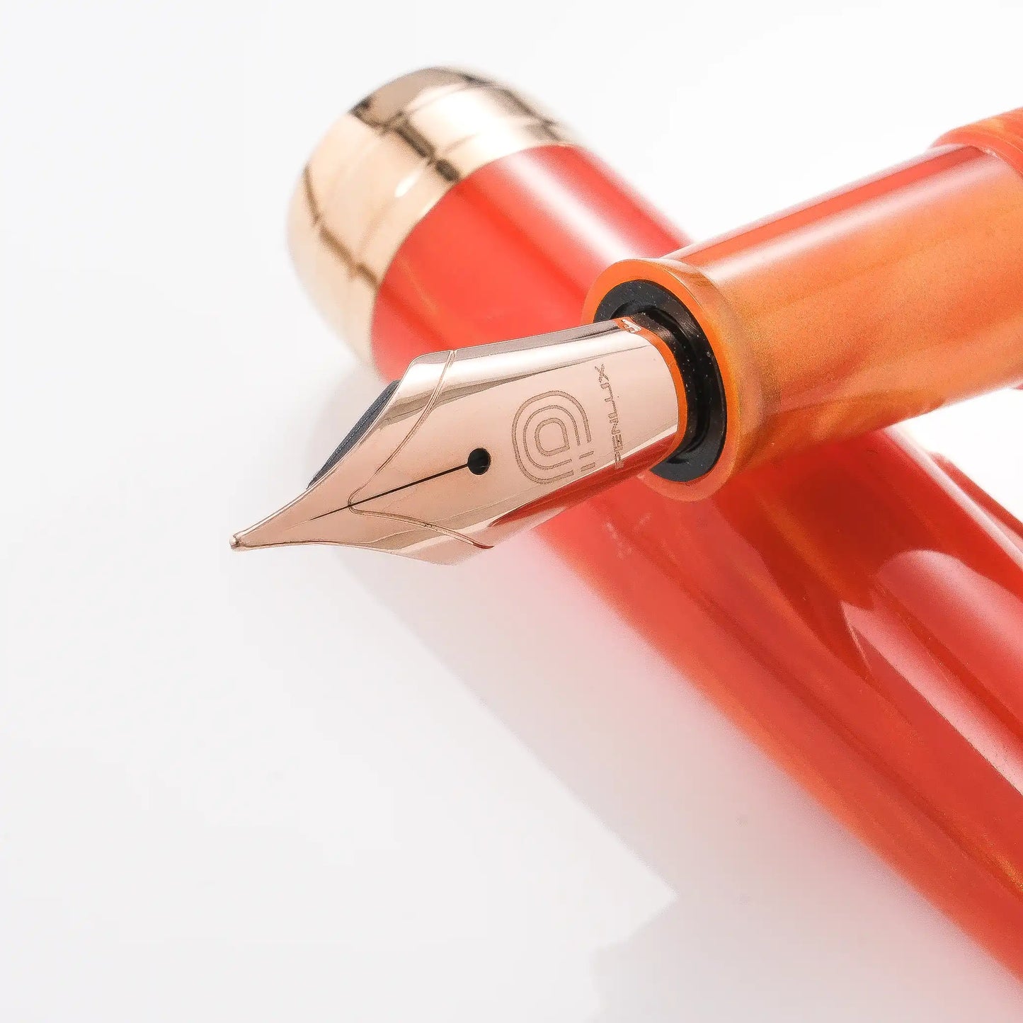 Penlux Masterpiece Delgado Fountain Pen - Tangerine