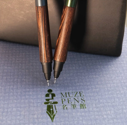 UNI Kurutoga Wood Mechanical Pencil - Steel Grey