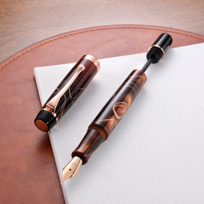 Opus 88 Harmony Eyedropper Fountain Pen - Brown