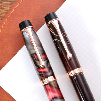 Opus 88 Harmony Eyedropper Fountain Pen - Brown