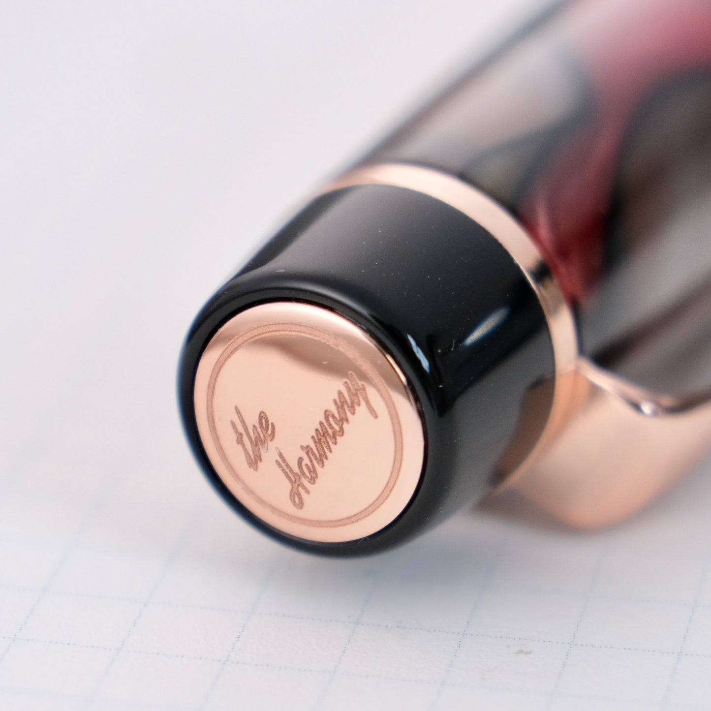 Opus 88 Harmony Eyedropper Fountain Pen - Red & Gray