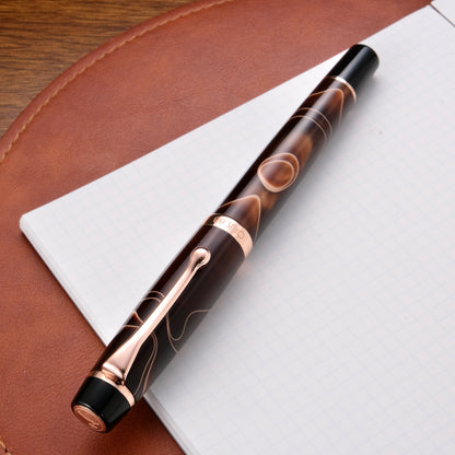 Opus 88 Harmony Eyedropper Fountain Pen - Brown