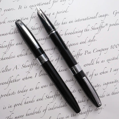 Sheaffer Legacy Fountain Pen - Black, Chrome Trim