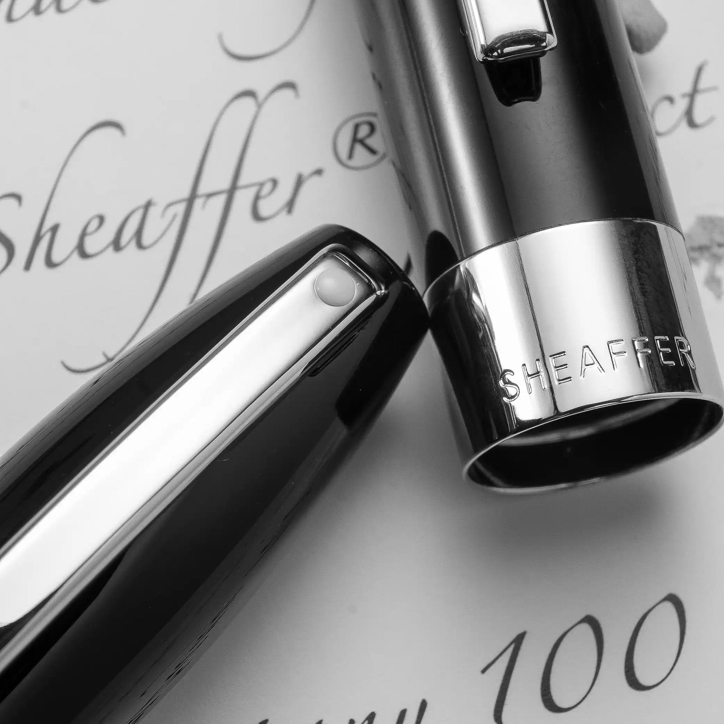 Sheaffer Legacy Fountain Pen - Black, Chrome Trim