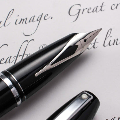 Sheaffer Legacy Fountain Pen - Black, Chrome Trim