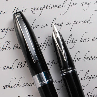 Sheaffer Legacy Fountain Pen - Black, Chrome Trim