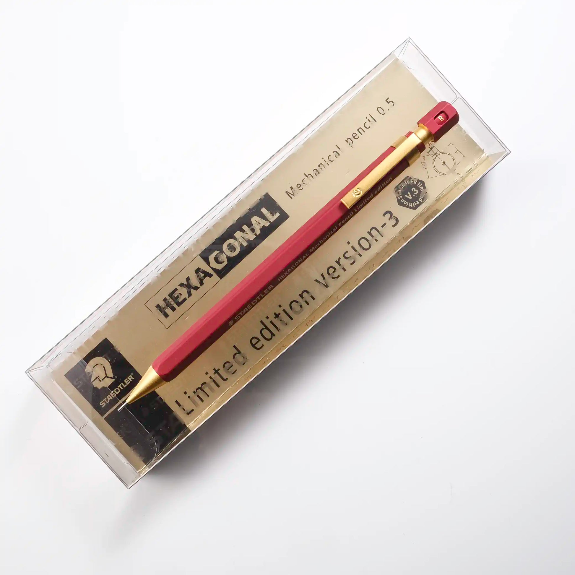 STAEDTLER Hexagonal 0.5mm Mechanical Pencil - Red Version 3 STAEDTLER Hexagonal 0.5mm Mechanical Pencil - Red Version 3
