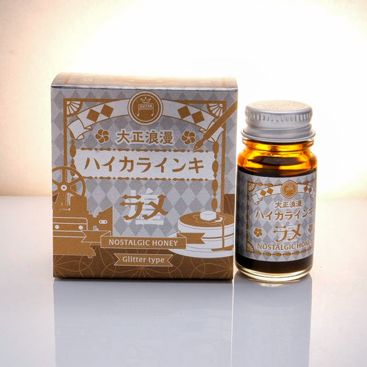 Teranishi Chemical Industry Guitar Taisho Roman Glitter Ink - Nostalgic Honey