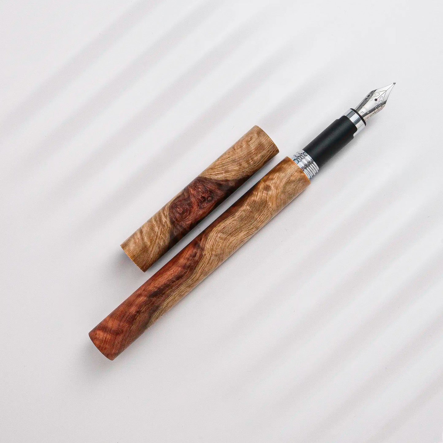 Cypress Whispers of Wood Fountain Pen: Amboyna Burl (璞木物語 - 花梨瘤)