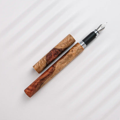 Cypress Whispers of Wood Fountain Pen: Amboyna Burl (璞木物語 - 花梨瘤)