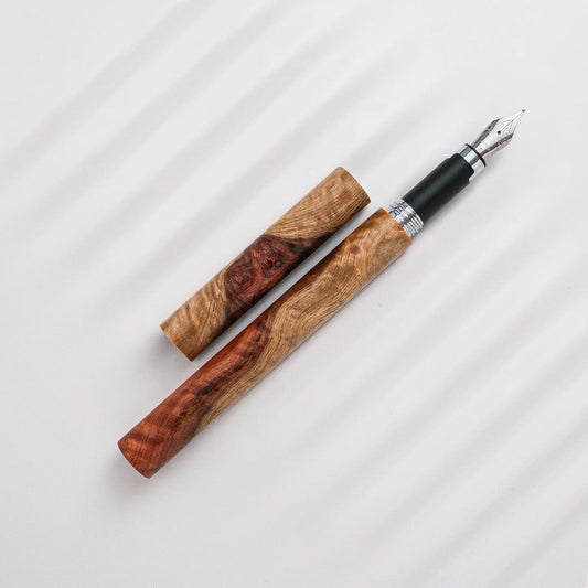 Cypress Whispers of Wood Fountain Pen: Amboyna Burl (璞木物語 - 花梨瘤)