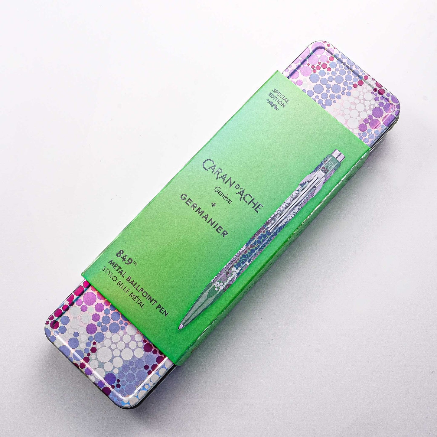 Caran d'Ache + Germanier 849 Ballpoint Pen - Neon Green (Special Edition)