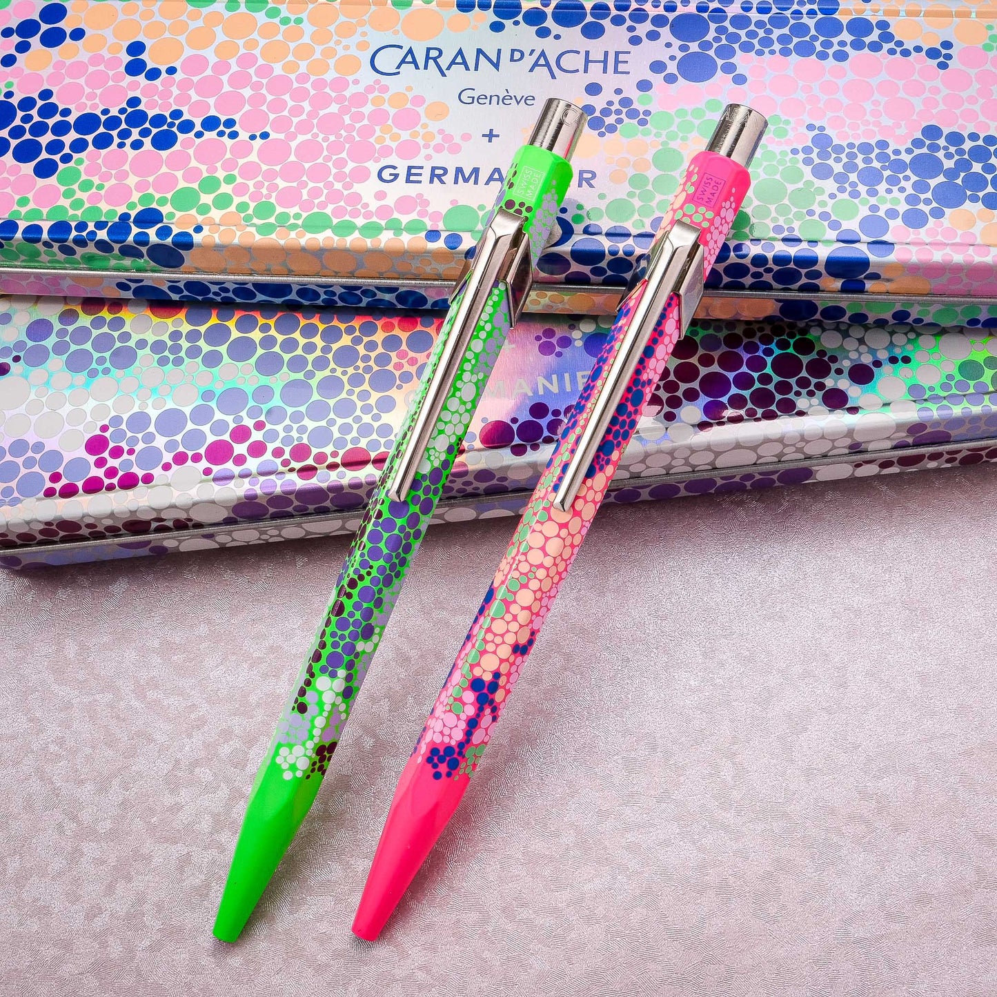 Caran d'Ache + Germanier 849 Ballpoint Pen - Neon Green (Special Edition)