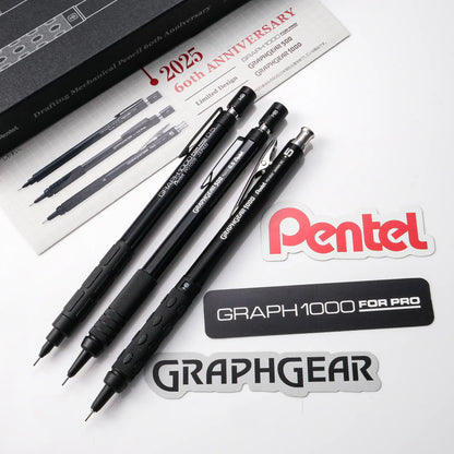 Pentel Drafting Mechanical Pencil 60th Anniversary Limited Edition 3-Piece Set