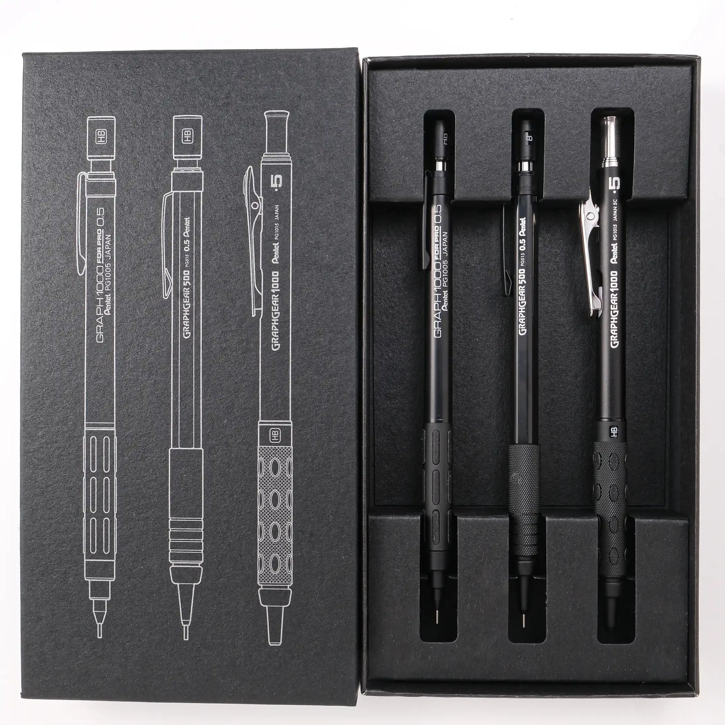 Pentel Drafting Mechanical Pencil 60th Anniversary Limited Edition 3-Piece Set