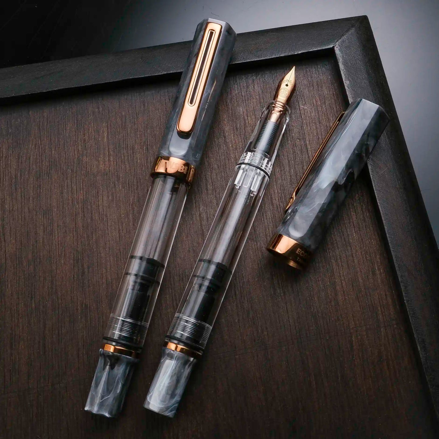 TWSBI ECO Fountain Pen -  Black Marble Bronze
