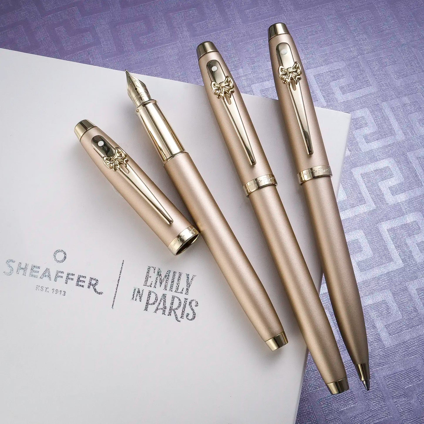Sheaffer 100 Emily in Paris Rollerball Pen - Champagne Gold