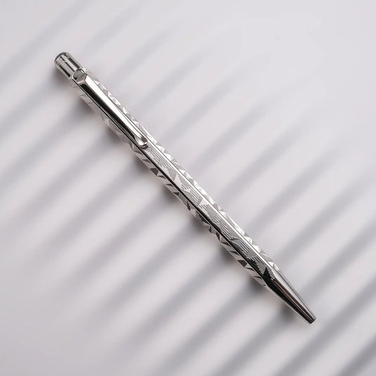 Caran d'Ache Ecridor Alpine Frost Ballpoint Pen & Polar Blue Leather Case Set