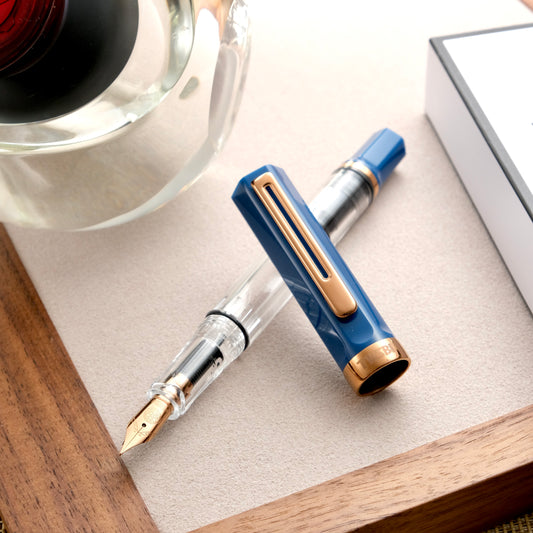 TWSBI ECO Fountain Pen - Indigo Blue with Bronze