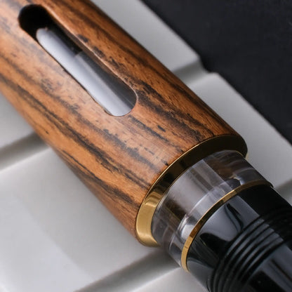 Fine Writing International Wooden Vacuum Filler Fountain Pen - Bocote