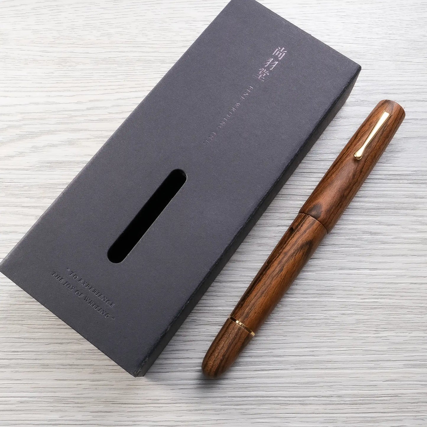 Fine Writing International Wooden Vacuum Filler Fountain Pen - Bocote