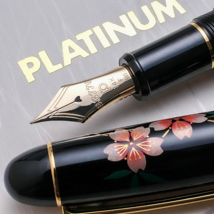 Platinum 3776 Kaga Hira Maki-e Fountain Pen - Sakura