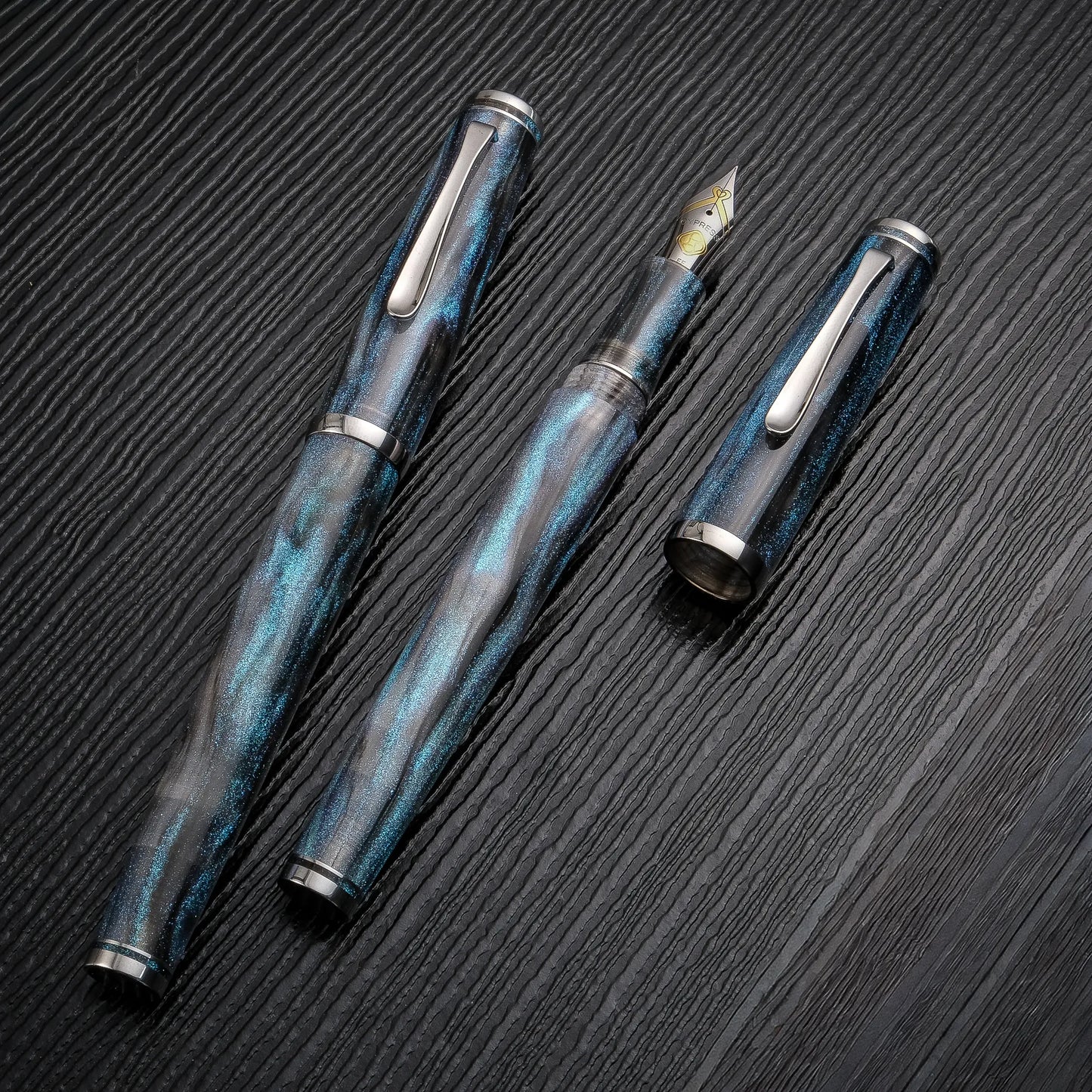 Cypress Urban Recluse Fountain Pen - Blue Nebula