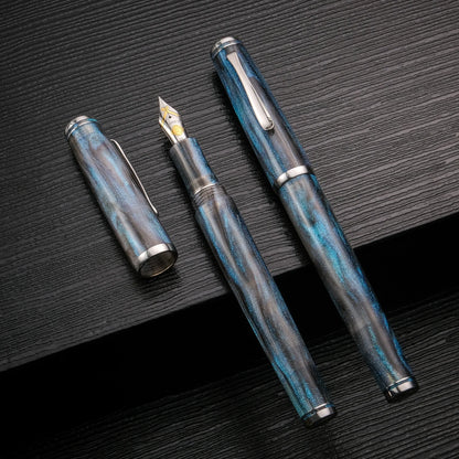 Cypress Urban Recluse Fountain Pen - Blue Nebula