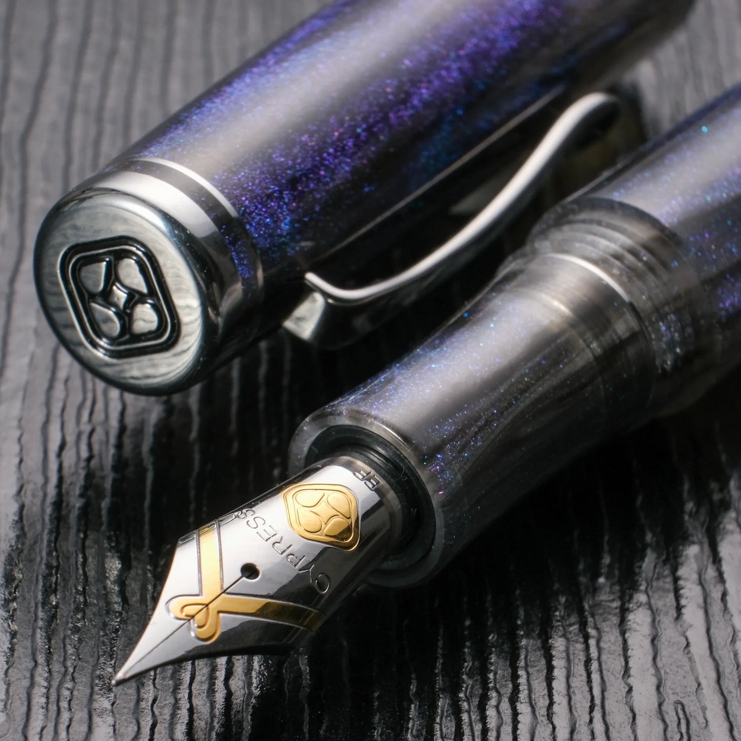 Cypress Urban Recluse Fountain Pen - Blue Nebula