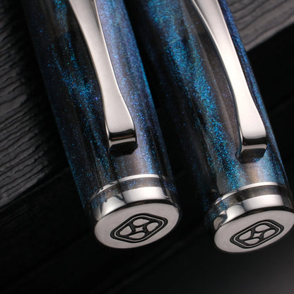 Cypress Urban Recluse Fountain Pen - Blue Nebula