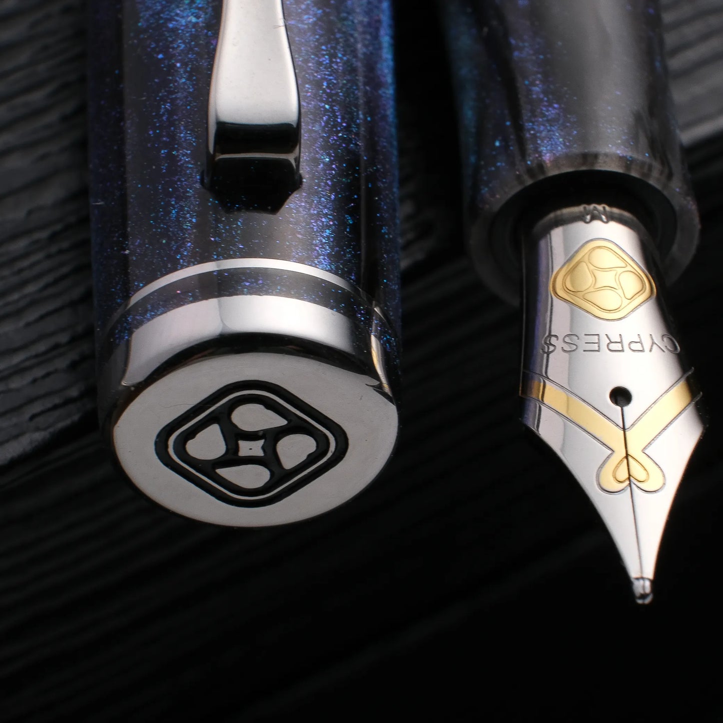 Cypress Urban Recluse Fountain Pen - Blue Nebula