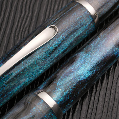 Cypress Urban Recluse Fountain Pen - Blue Nebula