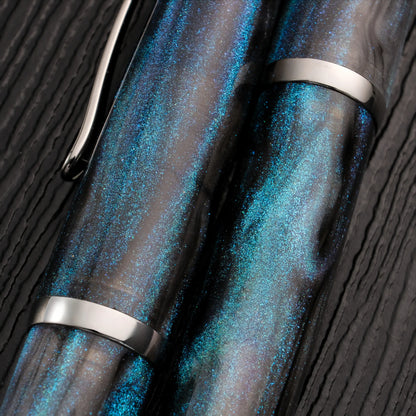 Cypress Urban Recluse Fountain Pen - Blue Nebula