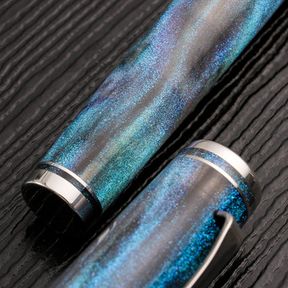 Cypress Urban Recluse Fountain Pen - Blue Nebula