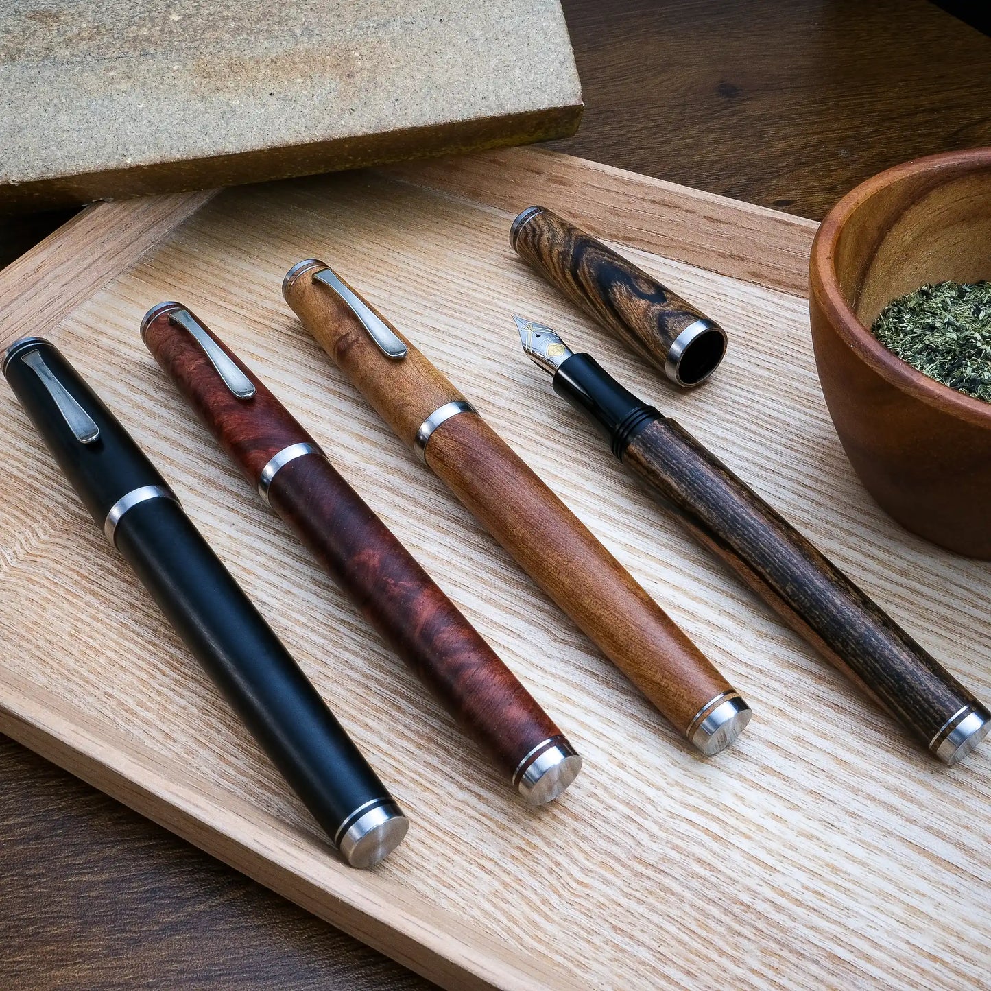 Cypress Urban Recluse Fountain Pen - Wood Series - Formosa Incense Cedar