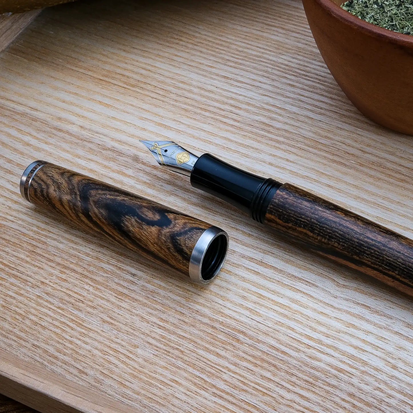 Cypress Urban Recluse Fountain Pen - Wood Series - Bocote