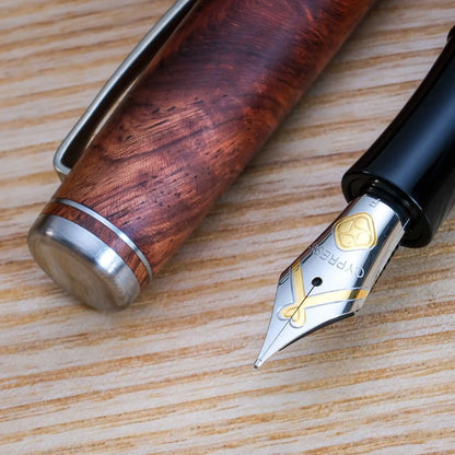 Cypress Urban Recluse Fountain Pen - Wood Series - Rosewood