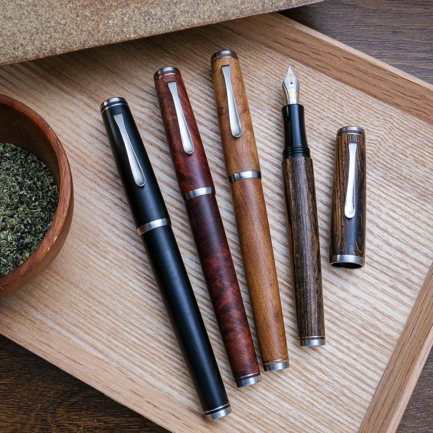 Cypress Urban Recluse Fountain Pen - Wood Series - Ebony