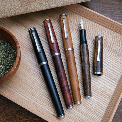 Cypress Urban Recluse Fountain Pen - Wood Series - Ebony