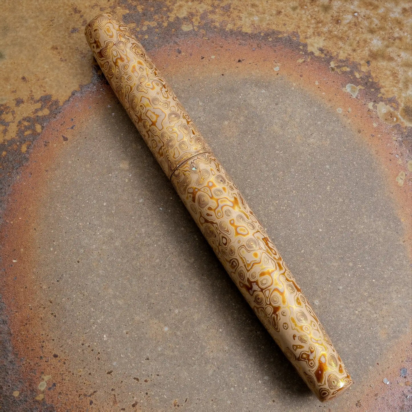 Cypress Kawari Nuri Fountain Pen - Gilded Ivory