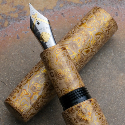 Cypress Kawari Nuri Fountain Pen - Gilded Ivory