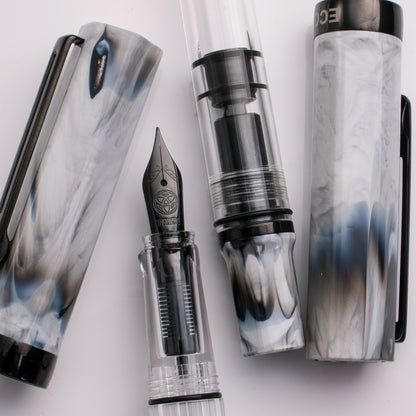 TWSBI ECO Fountain Pen - Carrara with Onyx