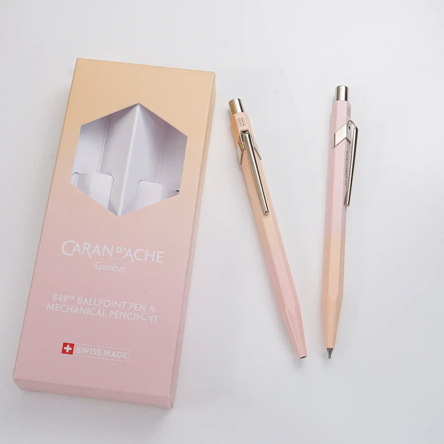 Caran d'Ache 849+844 Ballpoint Pen and Mechanical Pencil Set - Horizon (Special Edition)