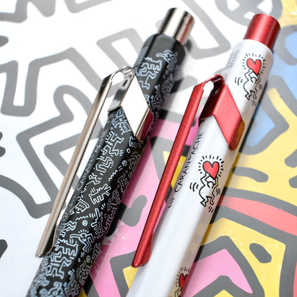 Caran d'Ache + Keith Haring 849 Ballpoint Pen - White (Special Edition)