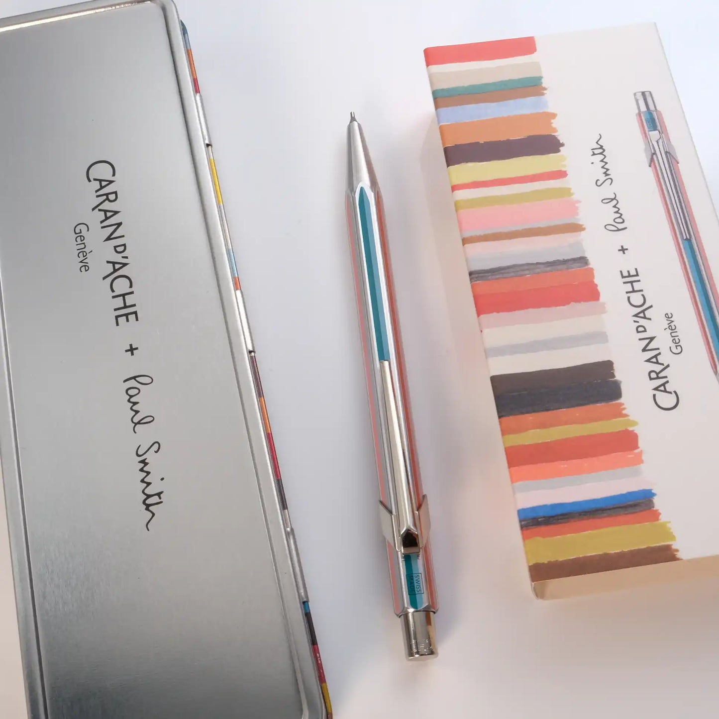 Caran d'Ache + Paul Smith 5th Edition 849 Mechanical Pencil - Gray Silver