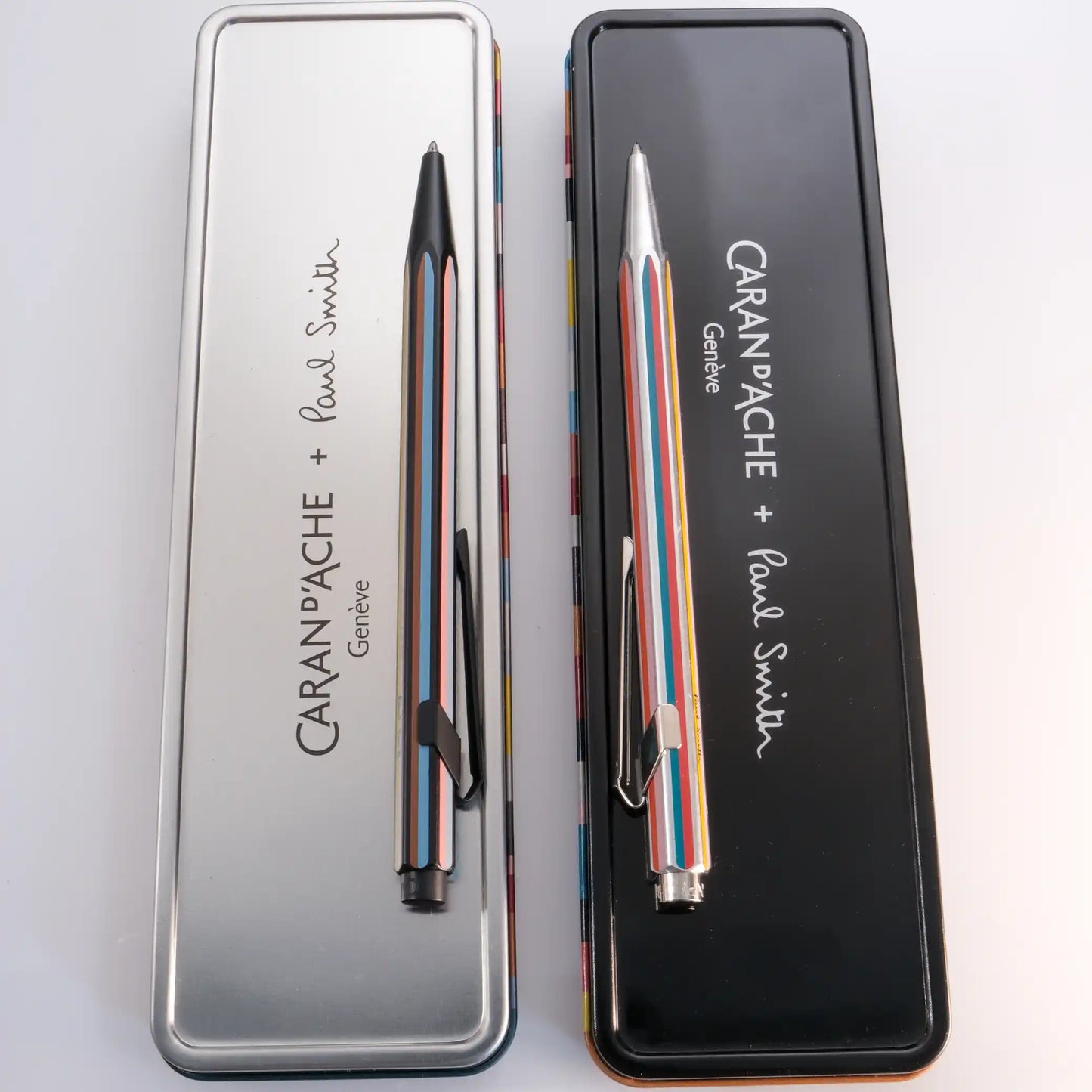 Caran d'Ache + Paul Smith 5th Edition 849 Ballpoint Pen - Gray Silver