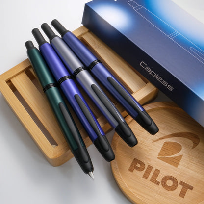 Pilot Capless Digital Tech Fountain Pen - Matte Silver