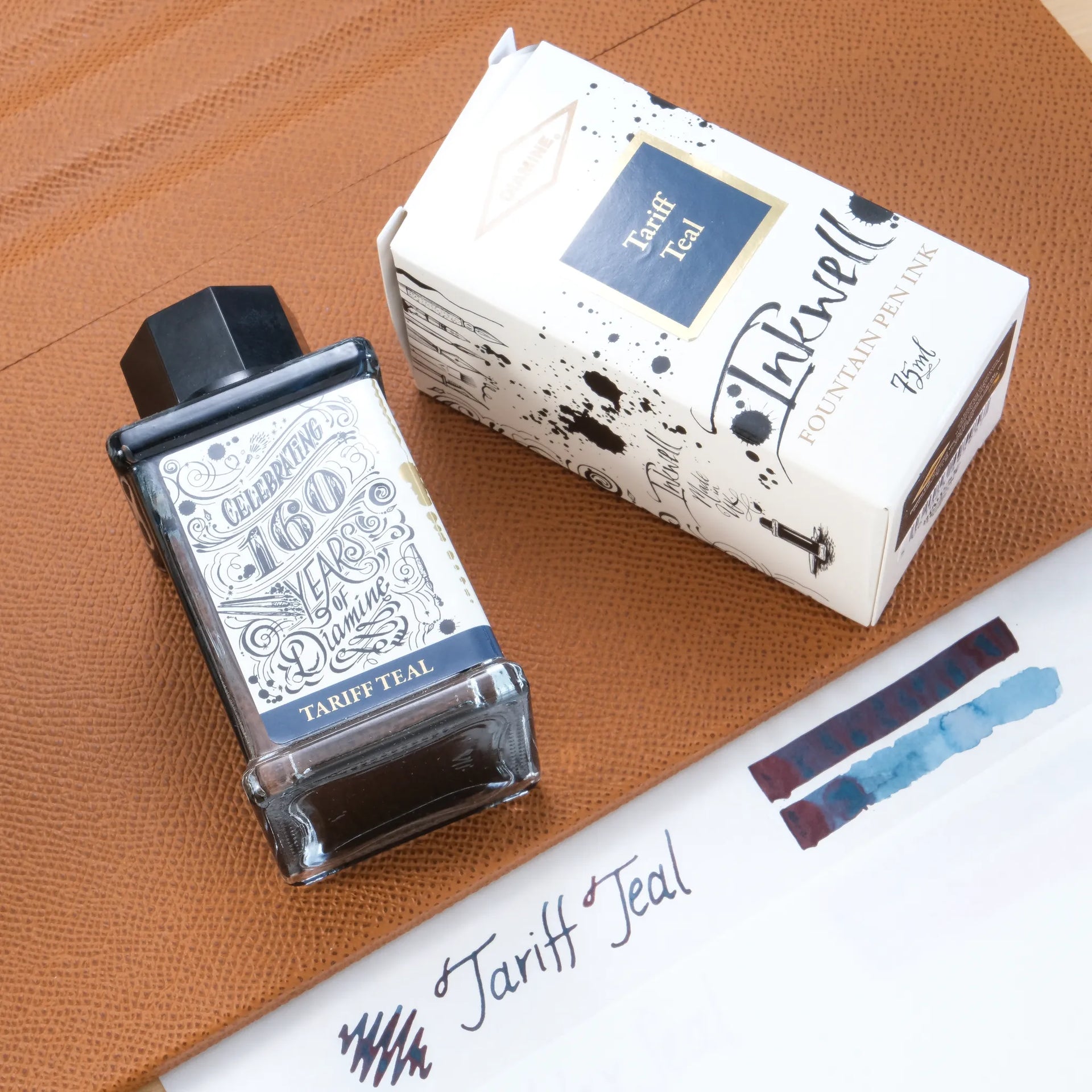Diamine 160th Anniversary Fountain Pen Ink Tariff Teal – Muze Pens