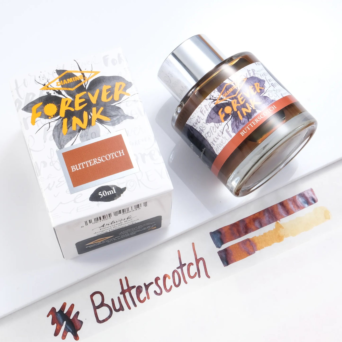 Diamine Forever Pigment Fountain Pen Ink - Butterscotch