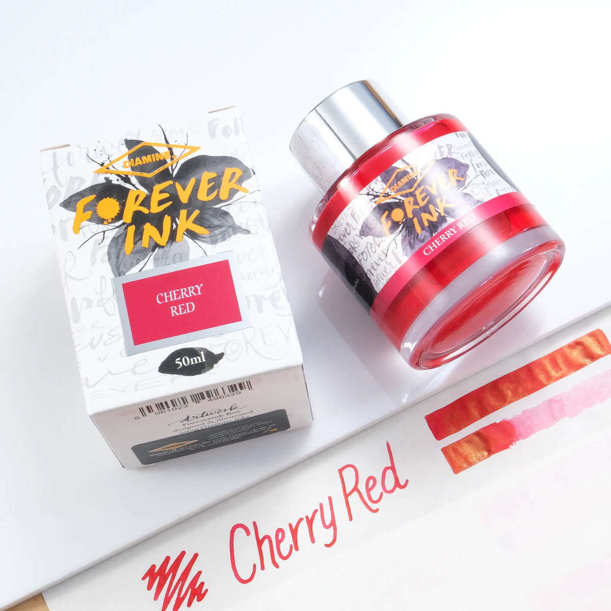 Diamine Forever Pigment Fountain Pen Ink - Cherry Red – Muze Pens